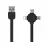 Cablu USB Remax 3in1 cable,  Lesu Black