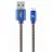 Cablu USB Cablexpert Blister Type-C/USB2.0,  AM/CM,  1.0 m,  Cablexpert Cotton Braided Bllue Jeans,  CC-USB2J-AMCM-1M-BL