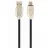 Cablu USB Cablexpert Blister MicroUSB/USB2.0,    1.0 m,  Cablexpert Premium Rubber Black,  CC-USB2R-AMmBM-1M