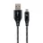 Cablu USB Cablexpert Blister MicroUSB/USB2.0,   1.0 m,  Cablexpert Cotton Braided Black/White,  CC-USB2B-AMmBM-1M-BW