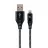 Cablu USB Cablexpert Blister Lightning 8-pin/USB2.0,   2.0m Cablexpert Cotton Braided Black/Wnite,  CC-USB2B-AMLM-2M-BW