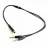Cablu audio OEM CCA-418M 3.5 mm 4-pin F to 2 x 3.5 mm stereo plug adapter M,  black,  metal connectors