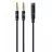 Cablu audio OEM CCA-418M 3.5 mm 4-pin F to 2 x 3.5 mm stereo plug adapter M,  black,  metal connectors