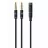 Cablu audio OEM CCA-418M 3.5 mm 4-pin F to 2 x 3.5 mm stereo plug adapter M,  black,  metal connectors