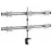 Suport perete REFLECTA PLANO DESK 23-1010S, 13"-23",  +, -15°,  100x100,  8 kg,  Crom