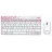 Kit (tastatura+mouse) LOGITECH MK240 White/Red