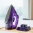 Fier de calcat Xiaomi Mijia Lofans Electric Steam Iron, 2000 W, 90 g/min, 280 ml, Talpa ceramica, Violet