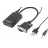 Адаптер GEMBIRD A-VGA-HDMI-01, VGA into digital HDMI + 3.5 mm audio