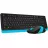 Kit (tastatura+mouse) A4TECH FG1010 Black/Blue, Wireless