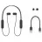 Беспроводные наушники SONY WI-C200 Black, Bluetooth