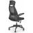Офисное кресло Halmar SOLARIS, Ткань, Акриловая сетка, Tilt, Черный, Серый, 49 x 50 x 116-124