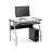 Masa de calculator AG B-18, Sticla, Inox, 100 x 60 x 75