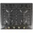 Варочная газовая панель ZANETTI ECO 1130 BLACK RETRO, 4 конфорки,  Эмаль,  Электроподжиг,  Черный