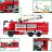 Jucarie XTech Bricks 2in1, Fire Truck With Water Spraying, 1288 pcs, 8+