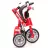 Bicicleta pentru copii Rastar Mini Cooper Fold Tricycle Bike 10, 1-4 ani,  10",  Cu maner,  Rosu