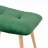 Taburet DP Trio~Green, Metal,  Placaj,  Spuma poliuretanica,  Stofa,  Verde, 44 x 52 x 35