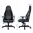 Fotoliu Gaming NobleChairs Icon NBL-ICN-PU-BPW Black/White, Metal,  Piele eco,  Gazlift,  150 kg,  165-190 cm,  Negru,  Alb