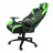 Fotoliu Gaming GAMEMAX GCR08 Black/Green, Metal,  Piele artificiala,  Gazlift,  150 kg,  Negru,  Verde