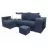 Угловой диван Artvent Venera, Ткань,  ДСП,  Тёмно-синий, 245 x 147 x 63