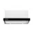 Hota WOLSER WL-60 FG IX BL, 700 m³/h, 1 motor, 60 cm, Filtru din aluminiu absorbant de grasimi, Inox, Negru