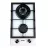 Plita incorporabila cu gaz WOLSER WL-6200 GT IC White, 2 arzatoare,  Arzator Wok,  Sticla calita,  Aprindere electrica,  Alb