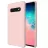 Husa HELMET Liquid Silicon with Ring Case Samsung S10 Pink