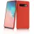 Husa HELMET Liquid Silicon with Ring Case Samsung S10 Red