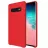 Husa HELMET Liquid Silicon with Ring Case Samsung S10 Red