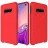 Husa HELMET Liquid Silicon with Ring Case Samsung S10 E Red