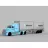 Jucarie WENYI 1:50 Masina cu inertie Container Truck (lumina/sunet)