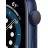 Smartwatch APPLE Watch Series 6 GPS,  44mm Blue Aluminum Case with Deep Navy Sport Band,  M00J3 GPS, iOS 14+,  Retina LTPO OLED,  1.78",  GPS,  Bluetooth 5.0,  Albastru