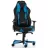 Fotoliu Gaming DXRacer Work GC-W0-NB-Y2, Metal,  Piele eco,  Gazlift,  150 kg,  165-185 cm,  Negru,  Albastru