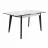 Masa OEM MG-A05~White glass+Black Leg