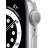 Smartwatch APPLE Watch Series 6 GPS,  40mm Silver Aluminum Case with White Sport Band,  MG283 GPS, iOS 14+,  Retina LTPO OLED,  1.57",  GPS,  Bluetooth 5.0,  Argintiu,  Alb