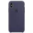 Husa APPLE Original iPhone XS Silicone Case Midnight Blue