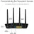 Router wireless ASUS RT-AX55, Dual band,  Gigabit,  1800 Mbps,  Negru