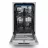Встраиваемая посудомоечная машина MIDEA MID45S300, 10 комплектов,  6 программ,  Электронное управление,  44.8 см,  Серебристый, A++