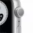 Smartwatch APPLE Watch Series 6 GPS,  44mm Silver Aluminium Case with Pure Platinum/Black Nike Sport,  MG293 GPS, iOS 14+,  Retina LTPO OLED,  1.78",  GPS,  Bluetooth 5.0,  Argintiu,  Alb