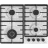 Plita incorporabila cu gaz GORENJE GTW 642 SYW, 4 arzatoare,  Arzator Wok,  Sticla calita,  Aprindere electrica,  Alb, Negru