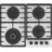 Варочная газовая панель GORENJE GTW 642 SYW, 4 конфорки,  Wok конфорка,  Закаленное стекло,  Электроподжиг,  Белый, Черный