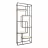 Raft DP ATHENA 1, Metal,  PAL melaminat,  Negru,  Stejar laptos, 210 x 80 x 30