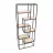 Raft DP ATHENA 1, Metal,  PAL melaminat,  Negru,  Stejar laptos, 210 x 80 x 30