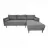 Canapea de colt DP City ~Dreapta Dark Grey, Canapea,  Stofa,  245 x 168 x 70 cm