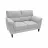 Canapea DP Mellissa  (2Locuri)~Grey, Canapea,  Stofa,  153 x 94 x 95 cm