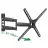Suport perete BARKAN BM320 BLACK SWIVEL, 13"-65",  -5°, +15°,  400x400,  40 kg,  Negru