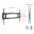 Настенное крепление BARKAN Barkan E400+ Black Fixed, 32"-90",  600x400,  60 кг,  Чёрный