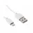 Cablu HELMET HELMET Nylon Micro USB Cable - 2M,  White/BK