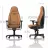 Fotoliu Gaming NobleChairs Icon NBL-ICN-RL-CBK Cognac/Black Real Leather, Metal,  Placaj,  Spuma poliuretanica,  Piele naturala,  Gazlift,  150 kg,  165-190 cm,  Cognac,  Negru