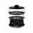 Oala de fiert cu aburi Tefal VC140131, 6 l,  900 W,  2 zone gatire,  Orez,  Legume,  Peste,  Carne,  Negru