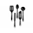 Set Tefal K001A504,  set,  5 pcs,  black, Plastic,  30.5, 31.5, 32 cm,  Negru